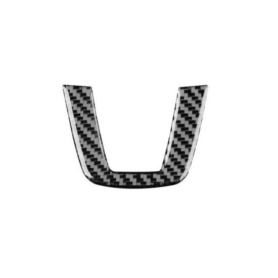 Volkswagen Sagitar 2019-2023 Left-hand Drive Steering Wheel Chin Decoration Sticker(Black)