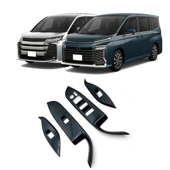 Toyota 2022 VOXY/Noah 90 Series Right-hand Drive Glass Switch Panel Modification Sticker(Piano Black)