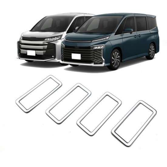 Toyota 2022 Voxy/Noah 90 Series Rear Air Vent Decorative Frame(Matte Silver)