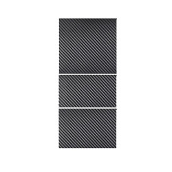 Tesla Model 3 Renewed Center Console Panel Protection Sticker, Color: Carbon Fiber Grain