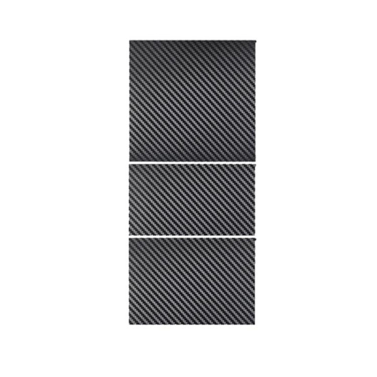 Tesla Model 3 Renewed Center Console Panel Protection Sticker, Color: Carbon Fiber Grain