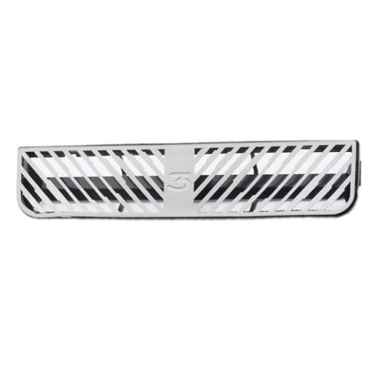 Tesla 2024 Model 3 Rear Air Outlet Protective Cover Modification, Color: Stainless Steel Stripe