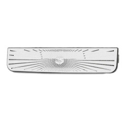 Tesla 2024 Model 3 Rear Air Outlet Protective Cover Modification, Color: Stainless Steel C
