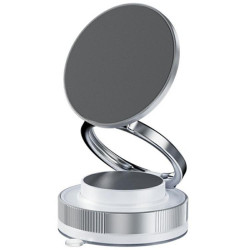 T28 Home Use Multifunctional Car Phone Holder Desktop Vacuum Suction Magnetic Stand(White)