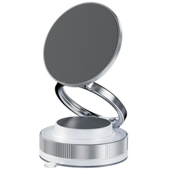 T28 Home Use Multifunctional Car Phone Holder Desktop Vacuum Suction Magnetic Stand(White)