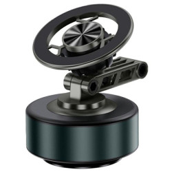X91 360 Degree Rotation Navigation Stand Car Dashboard Magnetic Phone Mount Holder(Tarnish)