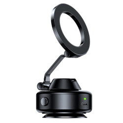 X98 Magnetic Vacuum Suction Electric Absorption Cellphone Stand Desktop Car Phone Holder(Black)