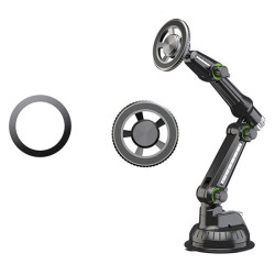 XWJ-JX04 Dashboard Windshield Magnetic Car Mount Suction Cup Base Long Arm Holder(Gear Type)