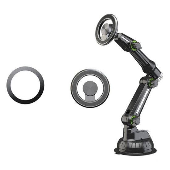 XWJ-JX04 Dashboard Windshield Magnetic Car Mount Suction Cup Base Long Arm Holder(Single Hole)
