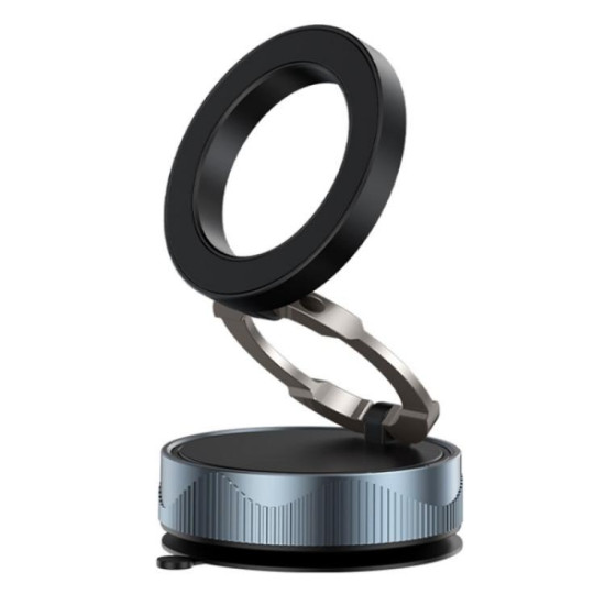 X28 Vacuum Suction Phone Mount 360 Degree Rotating Magnetic Car Phone Holder(Black)