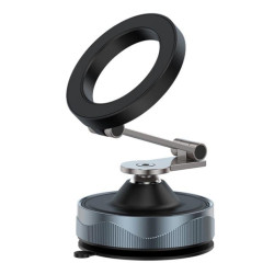 X30 Car Foldable Cell Phone Stand Suction Cup Mount Vacuum Magnetic Car Phone Holder(Black)