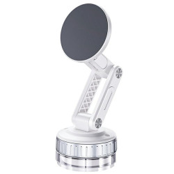 X51 Foldable Magnetic Cellphone Holder Car Dashboard Suction Cup Navigation Phone Holder(White)