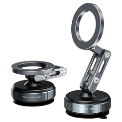 X53 Vacuum Suction Cup 360 Rotation Foldable Cellphone Bracket Magnetic Car Dashboard Phone Holder