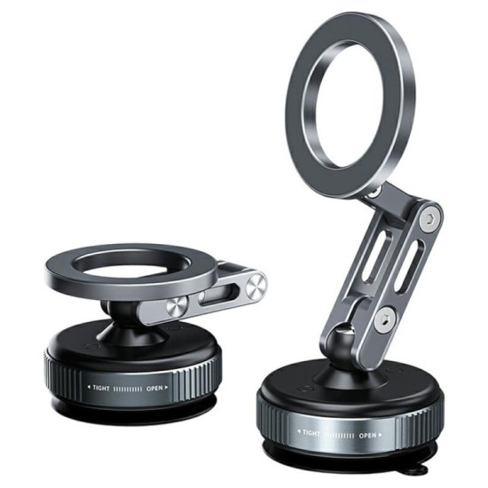 X53 Vacuum Suction Cup 360 Rotation Foldable Cellphone Bracket Magnetic Car Dashboard Phone Holder