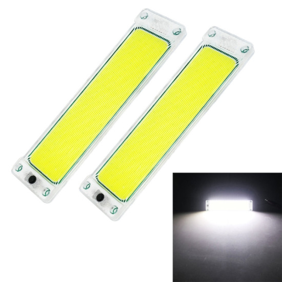 2 PCS ZS 3347 DC12 24V High Bright 108 COB Lamp Beads Car Dome Light Cabin Light Bar