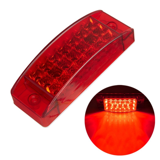 MK 142 DC12V 24V 21LEDs Car Tail Light Running Water Flashing Edge Light Red Light