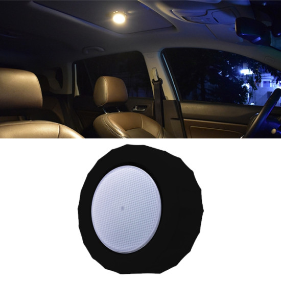 Z7 Car Ceiling USB Wireless Strobe Reading Light Color Black Stair Lamp Music Sound Control