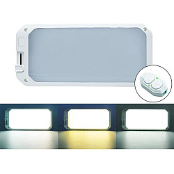 12 30V RV Light 198 LEDs 3 Color Temperature Dimmable Roof Light Color Yellow White Light With Remote