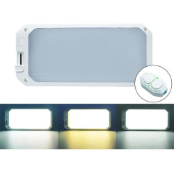 12 30V RV Light 198 LEDs 3 Color Temperature Dimmable Roof Light Color Yellow White Light With Remote