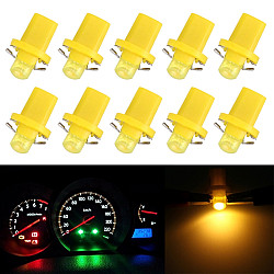 10 PCS 0 4W B8 5 Wedge Instrument Panel COB LED Light Dashboard Gauge Cluster Indicator Lamp Bulb Amber