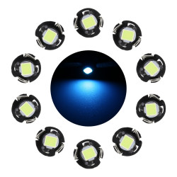 10 PCS 0 5W T3 Instrument Panel LED Light Dashboard Indicator Lamp Bulb Ice Blue Light