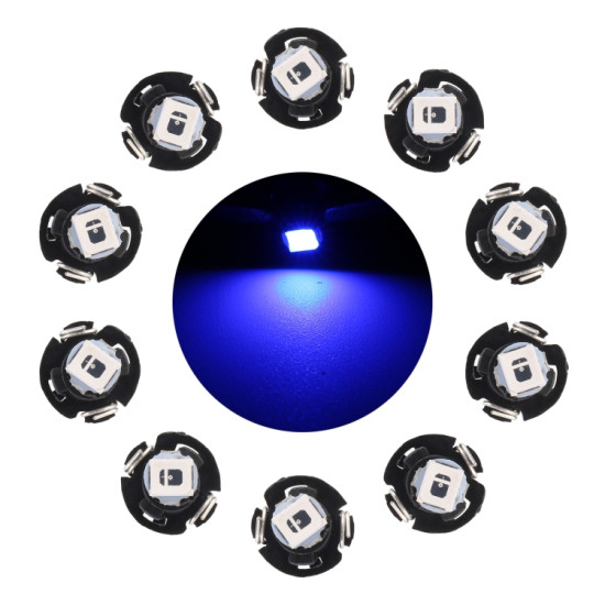 10 PCS 0 5W T3 Instrument Panel LED Light Dashboard Indicator Lamp Bulb Blue Light