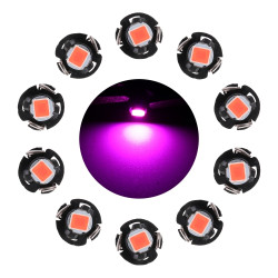 10 PCS 0 5W T3 Instrument Panel LED Light Dashboard Indicator Lamp Bulb Pink Light