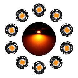 10 PCS 0 5W T3 Instrument Panel LED Light Dashboard Indicator Lamp Bulb Yellow Light