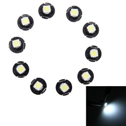 10 PCS 0 5W T4 7 Wedge Instrument Panel LED Light Dashboard Gauge Cluster Indicator Lamp Bulb White Light