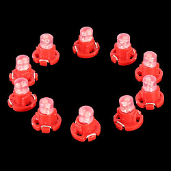 10PCS 2W T4 2 Wedge Instrument Panel LED Light Dashboard Gauge Cluster Indicator Lamp Bulb Red Light