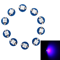 10 PCS 0 5W B8 5 Wedge Instrument Panel LED Light Dashboard Gauge Cluster Indicator Lamp Bulb Blue Light