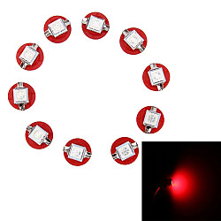 10 PCS 0 5W B8 5 Wedge Instrument Panel LED Light Dashboard Gauge Cluster Indicator Lamp Bulb Red Light