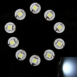 10 PCS 0 5W B8 5 Wedge Instrument Panel LED Light Dashboard Gauge Cluster Indicator Lamp Bulb White Light