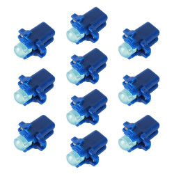 10 PCS B8 3 0 2W DC12V Wedge Instrument Panel COB LED Light Dashboard Gauge Cluster Indicator Lamp Bulb Blue Light