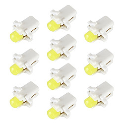 10 PCS B8 3 0 2W DC12V Wedge Instrument Panel COB LED Light Dashboard Gauge Cluster Indicator Lamp Bulb White Light