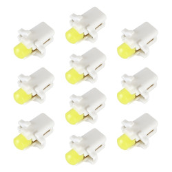 10 PCS B8 3 0 2W DC12V Wedge Instrument Panel COB LED Light Dashboard Gauge Cluster Indicator Lamp Bulb White Light