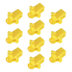 10 PCS B8 3 0 2W DC12V Wedge Instrument Panel COB LED Light Dashboard Gauge Cluster Indicator Lamp Bulb Yellow Light