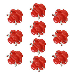 10 PCS B8 4 0 2W DC12V Wedge Instrument Panel COB LED Light Dashboard Gauge Cluster Indicator Lamp Bulb Red Light