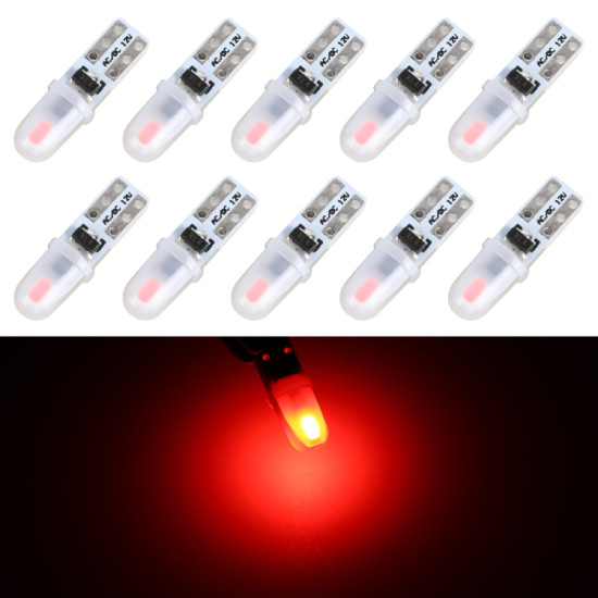 10 in 1 T5 Car Instrument Panel LED Decorative Light Red Light
