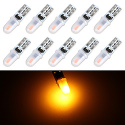 10 in 1 T5 Car Instrument Panel LED Decorative Light Yellow Light
