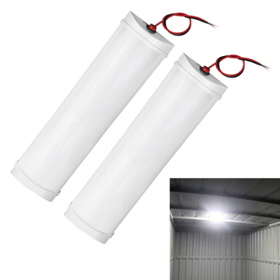 2 PCS ZS 3330 Truck LED Inside Reading Light Car Cabin Light Bar Voltage DC12 80V White Light
