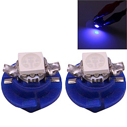 2 PCS B8 4 Blue Light 0 2W 12LM 1 LED SMD 5050 LED Instrument Light Bulb Dashboard Light for Vehicles DC 12V Blue