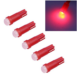 2 PCS T5 0 5W 20LM Red Light 1 LED COB LED Instrument Light Bulb Dashboard Light for Vehicles DC 12V Red