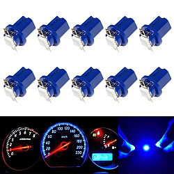 10 PCS T8 5 5050 Led 1 SMD Car Gauge Dash Bulb Dashboard Instrument Light Wedge Interior Lamp Blue
