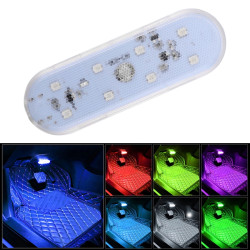 USB C Type C Colorful Touch Switch Control Car Foot Ambient Light
