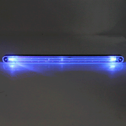 Colorful Lamp Beads Solar Emergency Warning Light Anti Collision Car Truck Van Strobe Light Warning Flashing Atmosphere Lamp Solar Colorful Atmosphere Lamp Black