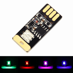 Car Styling USB LED Colorful Acoustic Atmosphere Light Touch Change Color Adjusting Mood Lamp