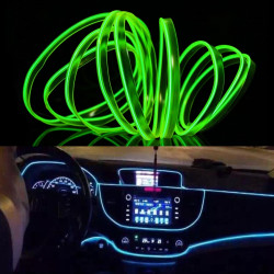2M Cold Light Flexible LED Strip Light For Car Decoration Green Light