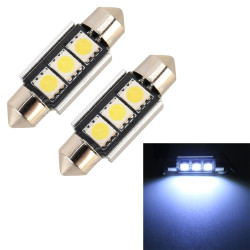 10 PCS 36mm DC12V 1 7W 7000K 70LM 3LEDs SMD 5050 Car Reading Lamp White Light