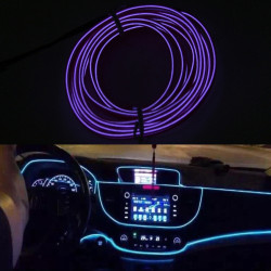2M Cold Light Flexible LED Strip Light For Car Decoration Purple Light